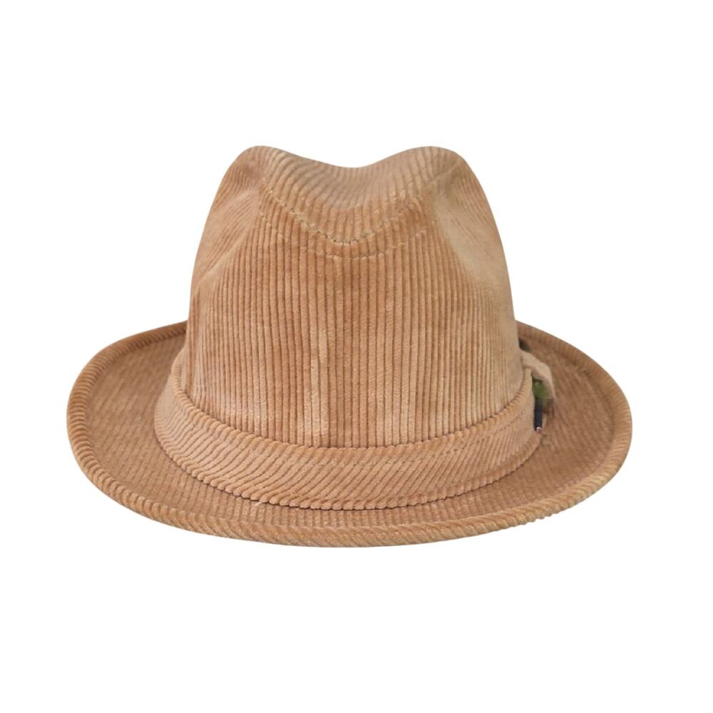 Park Royal Hats Tan Corduroy Vintage Fedora Hat Mens Size 7